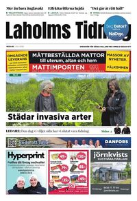 Förstasida Laholms Tidning