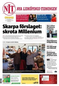 Förstasida Nya Lidköpings-Tidningen