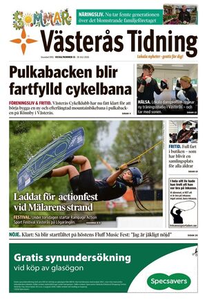 Förstasida Västerås Tidning