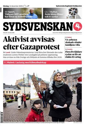 Förstasida Sydsvenskan Lund