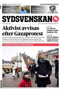Förstasida Sydsvenskan Lund
