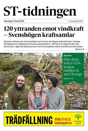 Förstasida ST-tidningen