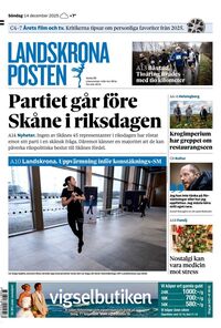 Förstasida Landskrona Posten