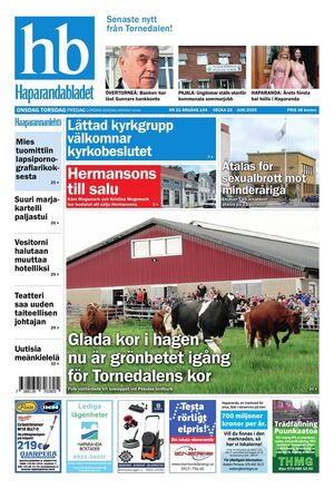 Förstasida Haparandabladet