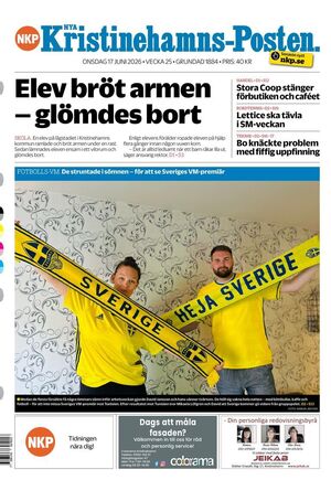 Förstasida Nya Kristinehamns-Posten