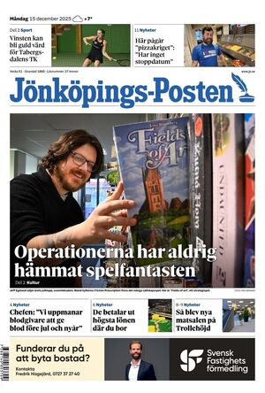 Förstasida Jönköpings-Posten
