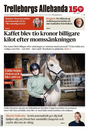 Förstasida Trelleborgs Allehanda