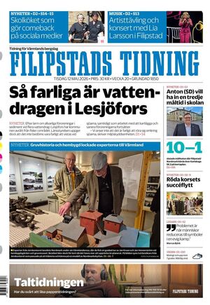 Förstasida Filipstads Tidning