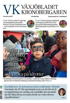 Förstasida Växjöbladet Kronobergaren