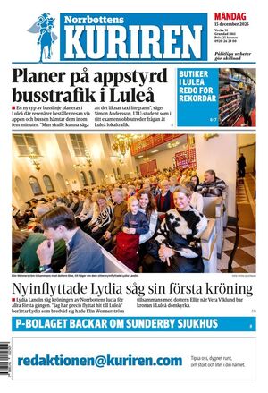 Förstasida Norrbottens-Kuriren