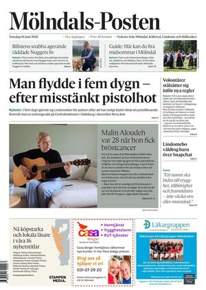 Förstasida Mölndals-Posten