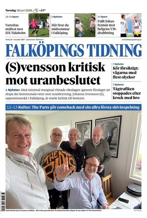 Förstasida Falköpings Tidning