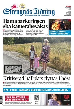 Förstasida Strengnäs Tidning