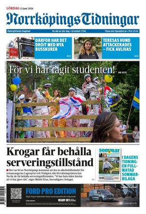 Förstasida Norrköpings Tidningar