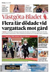 Förstasida Västgöta-Bladet