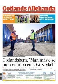 Förstasida Gotlands Allehanda