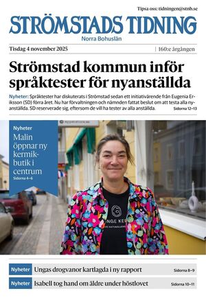 Förstasida Strömstads Tidning