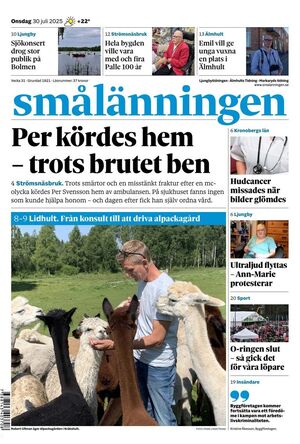 Förstasida Smålänningen