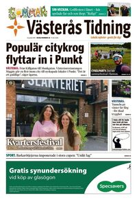 Förstasida Västerås Tidning
