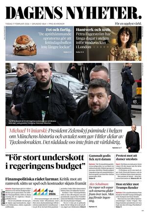 Förstasida Dagens Nyheter
