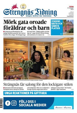 Förstasida Strengnäs Tidning