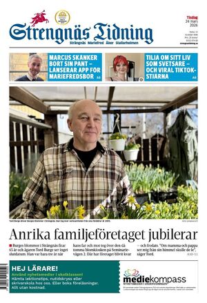 Förstasida Strengnäs Tidning