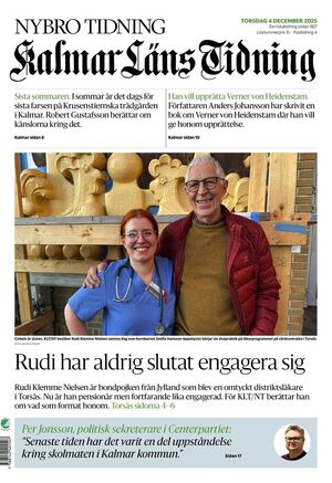 Förstasida Kalmar Läns Tidning