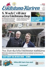 Förstasida Eskilstuna-Kuriren
