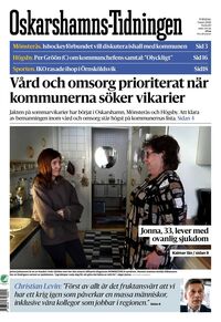 Förstasida Oskarshamns-Tidningen