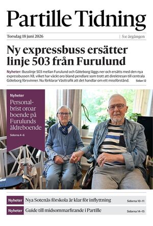 Förstasida Partille Tidning