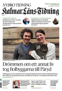 Förstasida Kalmar Läns Tidning