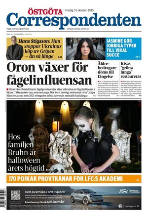 Förstasida Östgöta Correspondenten