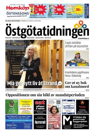 Förstasida Östgötatidningen