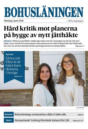 Förstasida Bohusläningen
