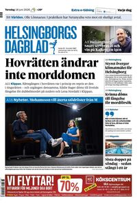 Förstasida Helsingborgs Dagblad