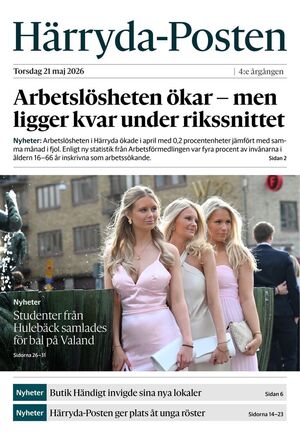 Förstasida Härryda-Posten