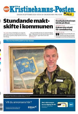 Förstasida Nya Kristinehamns-Posten