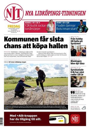 Förstasida Nya Lidköpings-Tidningen