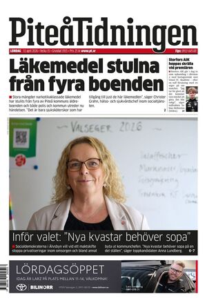 Förstasida Piteå-Tidningen