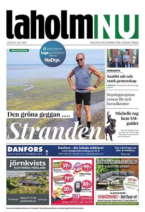 Förstasida Laholms Tidning