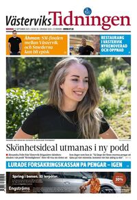 Förstasida Västerviks-Tidningen