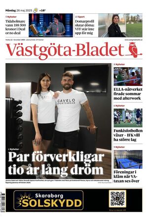 Förstasida Västgöta-Bladet