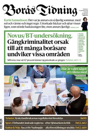 Förstasida Borås Tidning