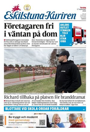 Förstasida Eskilstuna-Kuriren