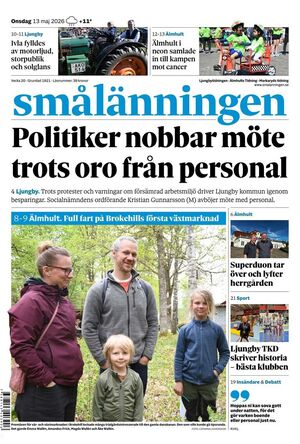 Förstasida Smålänningen