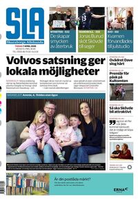 Förstasida Skaraborgs Allehanda