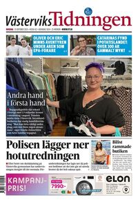 Förstasida Västerviks-Tidningen