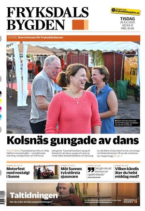 Förstasida Fryksdalsbygden