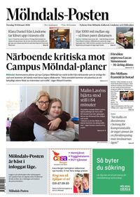 Förstasida Mölndals-Posten