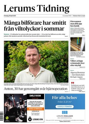 Förstasida Lerums Tidning